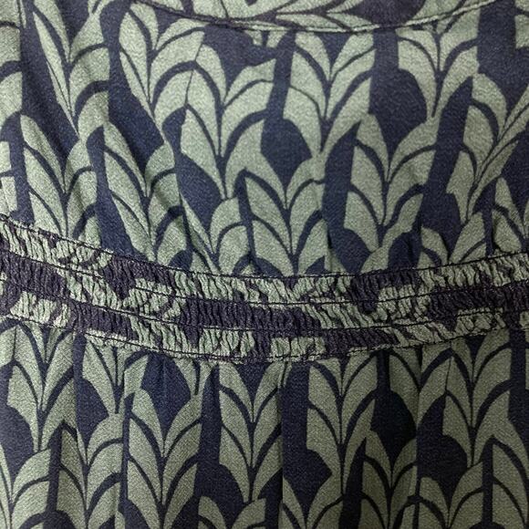 New WHITE STUFF Dress UK14/US10 Tunic Collarless Sleeveless Button Neck Bohemian - Picture 11 of 13